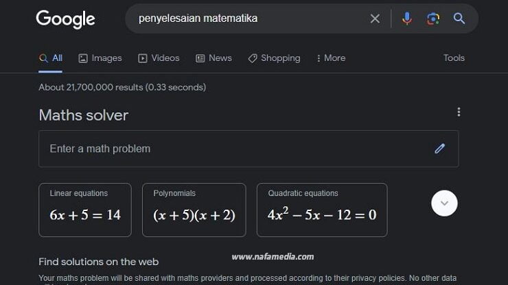 Fitur baru Google Search untuk belajar matematika